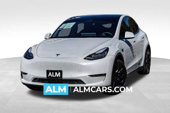 TESLA MODEL Y 2021 5YJYGDED3MF125907 image
